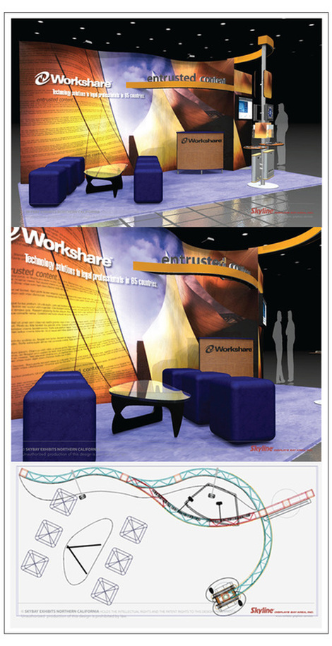 linear booth design
